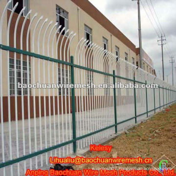 Zinc steel fence curved type resident Wrought iron fence